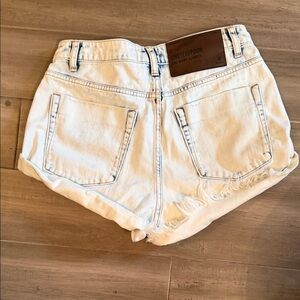 One Teaspoon White Jean Shorts